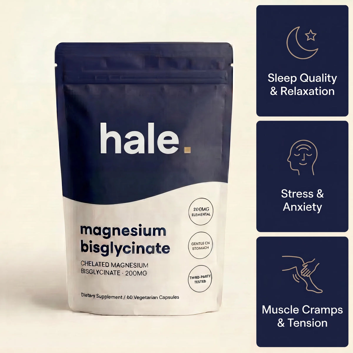hale. magnesium for sleep, stress and muscle cramps image 1